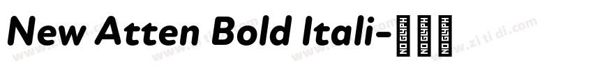 New Atten Bold Itali字体转换